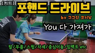 🏓포핸드 드라이브(커트) - 탁구 친다? 하면 남녀노소 누구나 배워야 하는 필수 기술