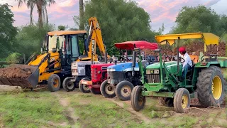 Accident Tractor Running without Driver | JCB 3dx Eco Loading Mud New Holland 5500 John Deere Eicher