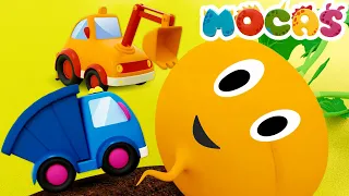 Sing with Mocas! Nursery rhymes & Songs for kids. The Turnip song. Kids' animation & car cartoons.