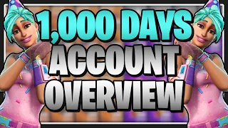 1000 Days Played Fortnite Account Overview! - Fortnite Save the World & Battle Royale