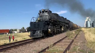 Big Boy 4014 going through Bennett, Colorado