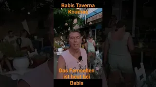 Babis Taverna Kournas der TV Star #shortvideo #crete #kreta #beach #shorts