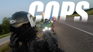 Cops tried to stop us bikers…. But we had other plans