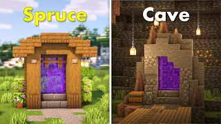 3 Simple Nether Portal Design Ideas for Survival Minecraft!