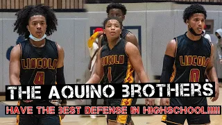 AQUINO Brothers Have The BEST DEFENSE In HighSchool Basketball!!!!! Lincoln High vs. Marin Catholic
