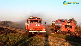 Поблизу села Скварява гасять торф'яну пожежу