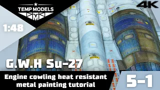 Great Wall Hobby Su-27 1:48 | Painting heat-resistant engine cowls!
