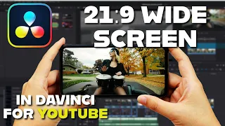 How to get 21:9 Widescreen Aspect Ratio in DaVinci Resolve 18 Tutorial (For Youtube)