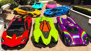 GTA 5 ✪ Stealing Luxury Cars with Michael ✪ (Real Life Cars #60)