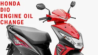 How to engine oil change process Honda Dio Bs4 model
