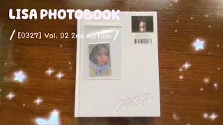 UNBOXING BLACKPINK LISA PHOTOBOOK [0327] VOL 2 SECOND EDITION // Have a flip through with me 💕