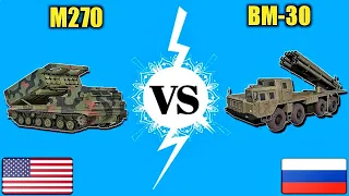 M270 VS BM-30 MLRS