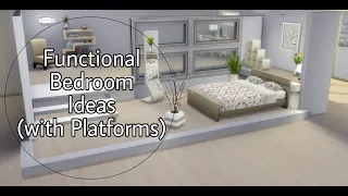 Platform Bedroom Functional Ideas 💡 | Tutorial | No CC or Mods | The Sims 4