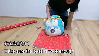 How to wrap odd shape gift(ball, soft toy etc) 如何包不规则形状的礼物？