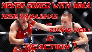 Weili Robbed? | Rose Namajunas vs Zhang Weili 2 REACTION | UFC 268