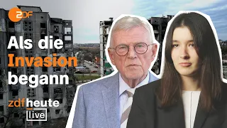 Ein Jahr Krieg: Ukrainerinnen und Ex-Nato-General über die russische Invasion | ZDFheute live