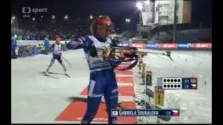 lHDl *ČT4* SP biathlon 2015 NMNM - mixed relay