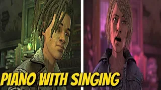 Louis Piano and Violet Singing Together - The Walking Dead: The Final Season: Episode 3