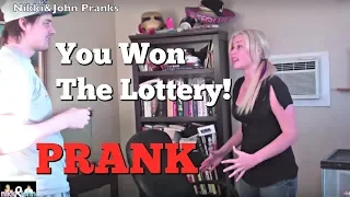 YOU WON THE LOTTERY PRANK - Top Boyfriend and Girlfriend Pranks