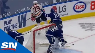 Leon Draisaitl’s Slick No-look Pass Sets Up Tyson Barrie For Goal