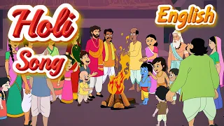 Holi Song in English For Children | Holi Festival Celebration Song | Pebbles Live