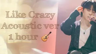 Jimin "Like Crazy" Acoustic English version 1 hour Play 🎸 리무진 서비스 지민 신곡 어쿠스틱 버전 1시간