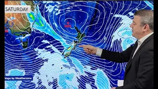 King’s Birthday Weekend Weather as low forms in Tasman Sea