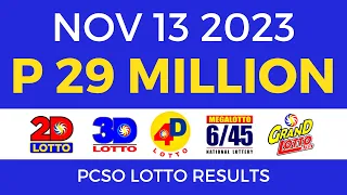 Lotto Result November 13 2023 9pm [Complete Details]