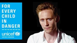 Tom Hiddleston, Unicef UK Ambassador,  reflects on supporting our work for children in danger