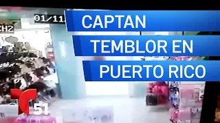 Corren desesperadamente durante temblor en Puerto Rico