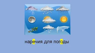 Russian language: Adverbs for Weather
