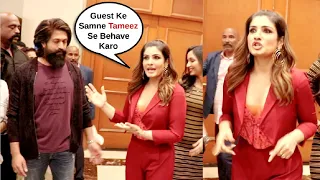 Raveena Tandon ANGRY On Media For INSULTING Behaviour In Front Of Yash @KGF2 Promotions
