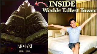 What's "INSIDE" Worlds Tallest Tower Burj Khalifa? Armani Hotel | Room Tour