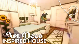 Art Deco Inspired Two Story House I Bloxburg Speedbuild and Tour - iTapixca Builds