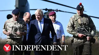 Live: Boris Johnson announces largest military investment since Cold War