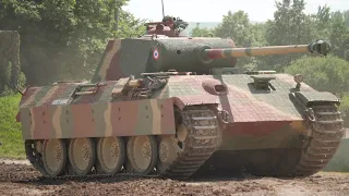 German Panther Tank. Tankfest 2019. 4k