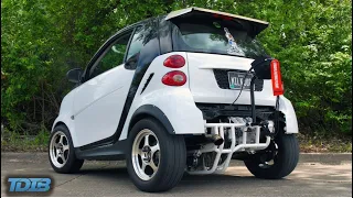 400HP Smart Car is the Ultimate Tuner Troll! (Turbo Hayabusa Swapped Smart Car)