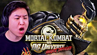 SCORPION IS OUT FOR BLOOD!! (Mortal Kombat vs DC Universe on VERY HARD)