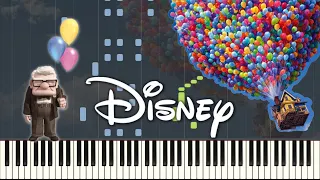 MARRIED LIFE - UP (Disney-Pixar) | SHEETS + Piano Tutorial (Synthesia)