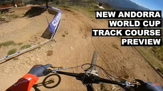 New Andorra World Cup Track Gopro Course Preview with Kye A'Hern