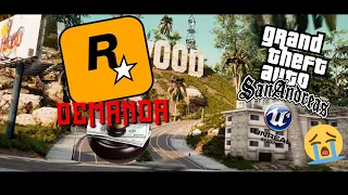 Gta San Andreas Unreal Engine 4 CANCELADO por POSIBLE DEMANDA de ROCKSTAR GAMES😭