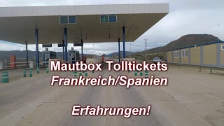 Mautbox Box  Frankreich/Spanien über 3,5t und 3 m Höhe (Tolltickets)