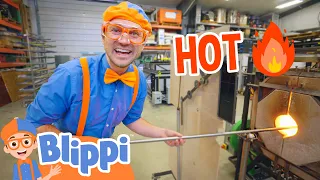 Blippi Visits A Glass Workshop | Educational Videos For Kids