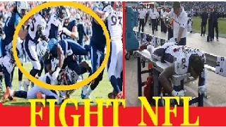 Broncos vs Titans Huge FIGHT -- Titans fight involving Aqib Talib Video