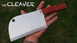 Making A Cleaver (for bushcraft/kitchen) // Knifemaking // My Cellar Workshop