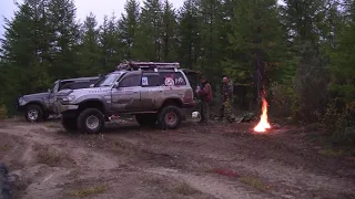 На крузерах по северу Сахалина. 2011 год. Поиск пещер на горе Вайда, село Дуэ и дорога на Погиби.