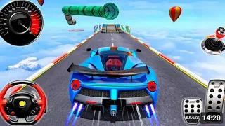 Crazy Ramp Car Stunts Racing 2024 - Impossible GT Car Mega Tracks Simulator 3D: Android Gameplay