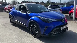 YT22FLK TOYOTA CHR GR SPORT BLUE 2022, TOYOTA BURROWS ROTHERHAM