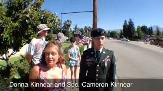 Soldier's funeral demonstration