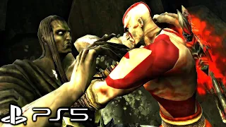 God of War Remastered (PS5) - Thanatos Final Boss Fight (Ghost of Sparta) 4K 60FPS